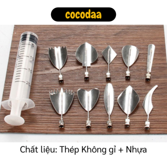 Dụng cụ làm rau câu - Bộ 10 dụng cụ làm thạch rau câu 3D nghệ thuật - Bộ dụng cụ làm thạch rau câu 3D tạo kiểu hoa lá nhiều mẫu
