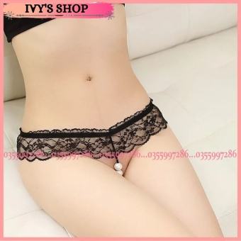 Quần Lót Ren Lọt Khe Sexy - Quần Lót Nữ Ren Đính Hạt Lọt KHe Gợi Cảm - Ivyshop