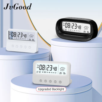 JvGood đồng hồ để bàn	đồng hồ báo thức điện tử Đồng Hồ Báo Thức Nhật Bản để bàn mini đồng hồ báo thức để bàn mini Trong Suốt Để Bàn Hiển Thị Giờ-Thứ-Ngày-Tháng-Năm, Nhiệt Độ - Độ Ẩm. Để Bàn Học, Bàn Làm Việc Hoặc Quà Tặng Ý Nghĩa