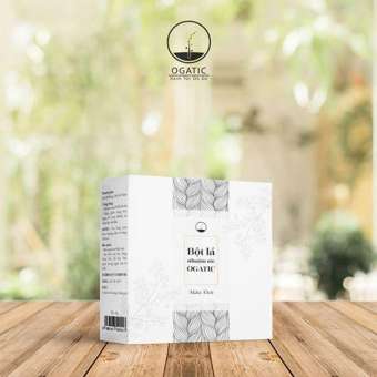 BỘT LÁ NHUỘM TÓC OGATIC – MÀU ĐEN (không hóa chất)