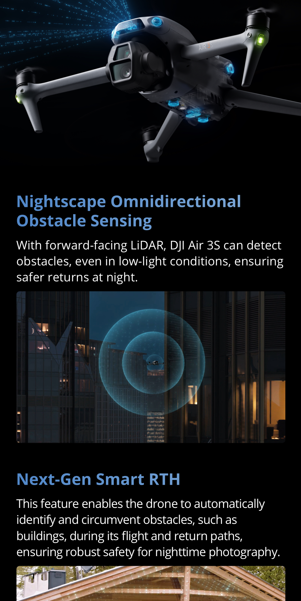 DJI Air 3S - Droni con fotocamera | Sensore CMOS da 1" | New Air Aesthetic | Smart RTH di nuova generazione | Doppia fotocamera primaria tele e grandangolare media | Rilevamento omnidirezionale degli ostacoli