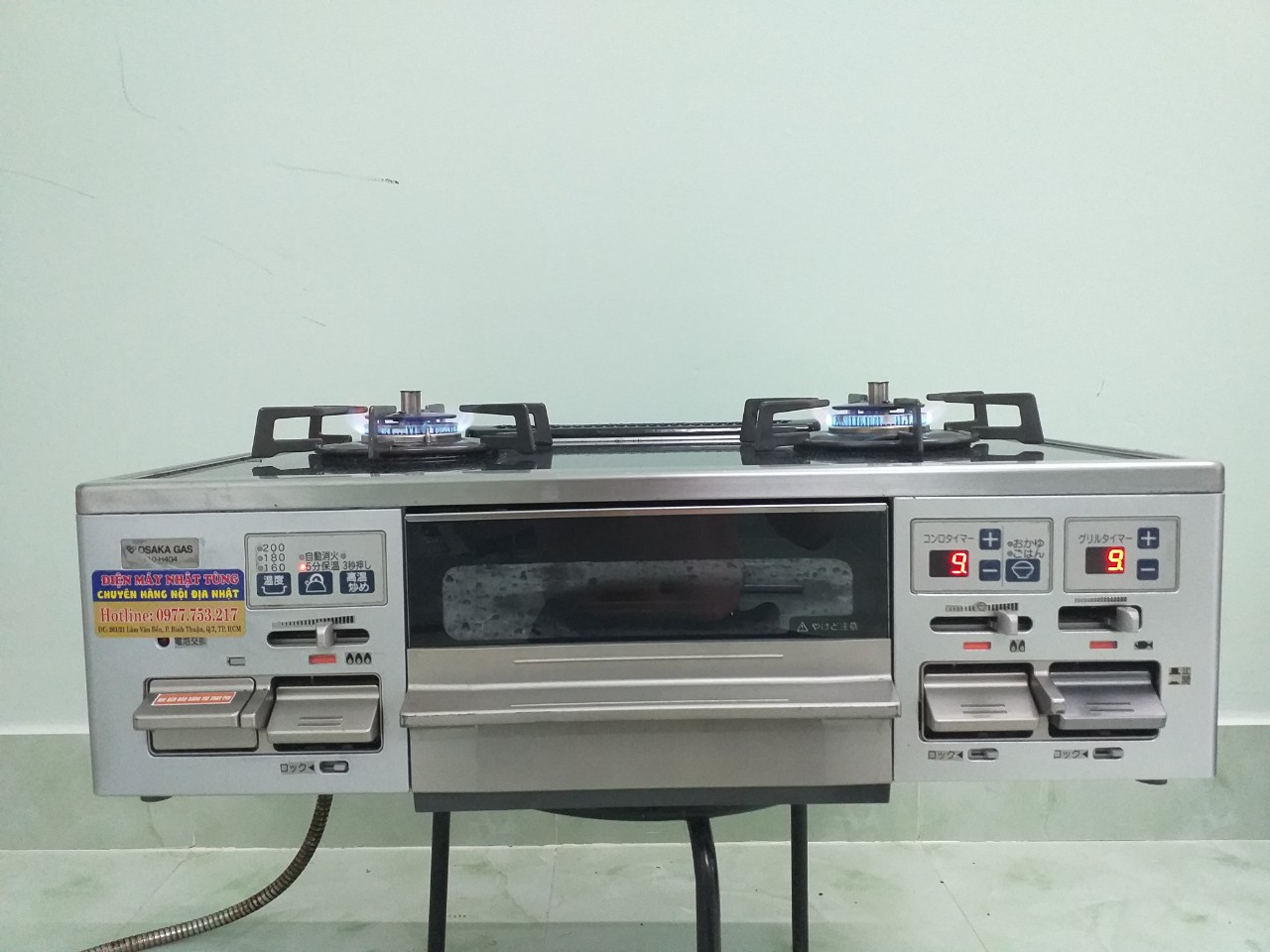 Bếp ga điện tử chống cháy nổ hiệu osaka hàng nội địa nhật bản.