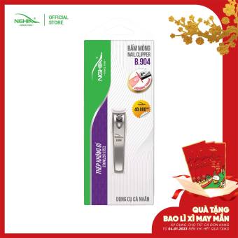 Bấm móng Tay Chân cỡ nhỏ lưỡi cong Inox  Kềm Nghĩa B.904