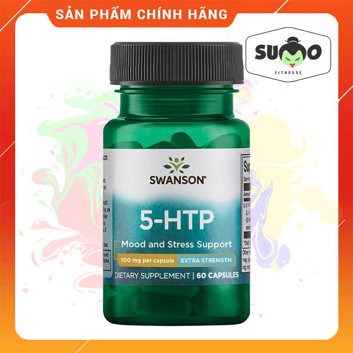 [HCM]AMINO ACID - SWANSON - 5 - HTP 100MG - 60 CAPSULES - Hỗ trợ ngủ ngon giảm mệt mỏi - Từ Mỹ