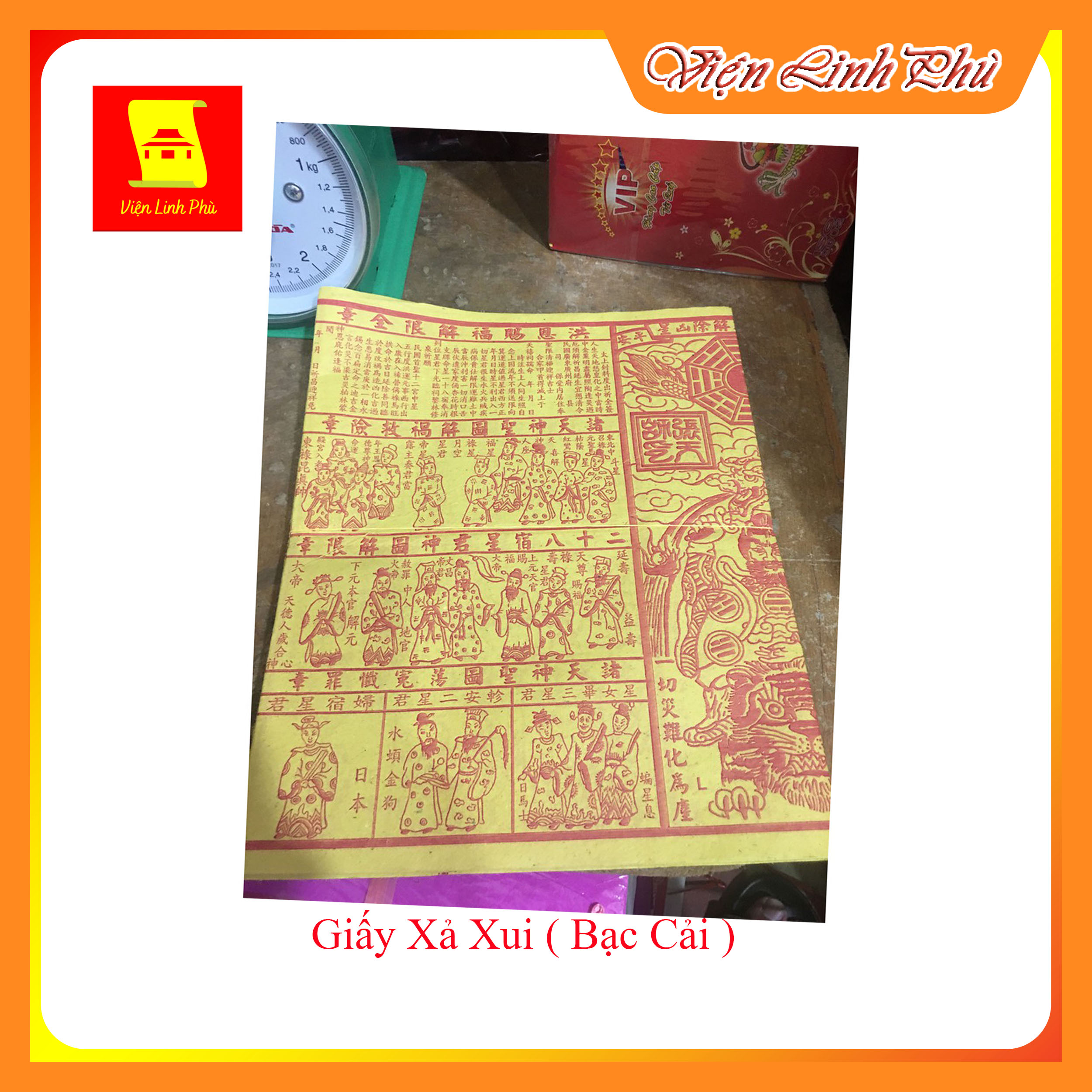 10 tờ Một xấp giấy cúng xả xui 4R dùng xả xui, tẩy uế, đẩy lùi vận khí - Không Đúng Hàng Đền Gấp 10 - Giao nhanh