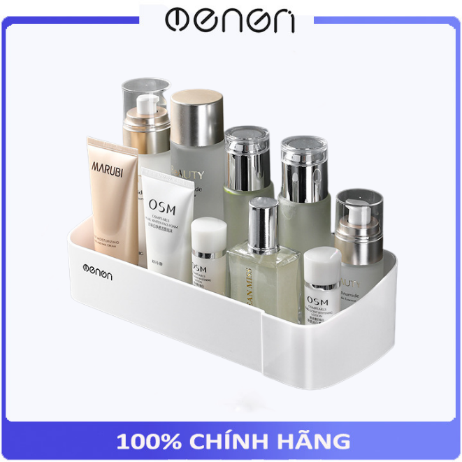 Kệ Để Đồ Nhà Tắm Hình Chữ Nhật Dán Tường, Giá Treo Đồ Mỹ Phẩm Nhựa ABS Thoát Nước Thông Minh