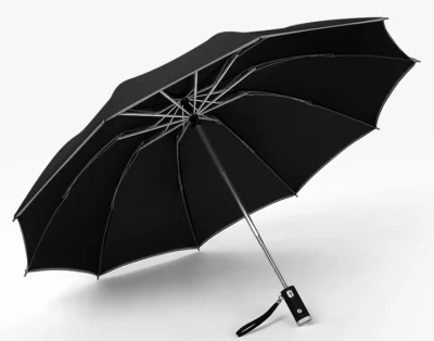 Inverted Umbrella Windproof Compact Reverse Folding Umbrella with Reflective Stripe (2)