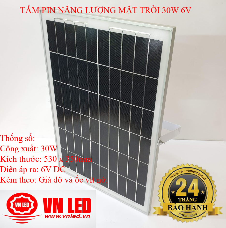 Tấm pin năng lượng mặt trời 30w - 40w - 50w 6v