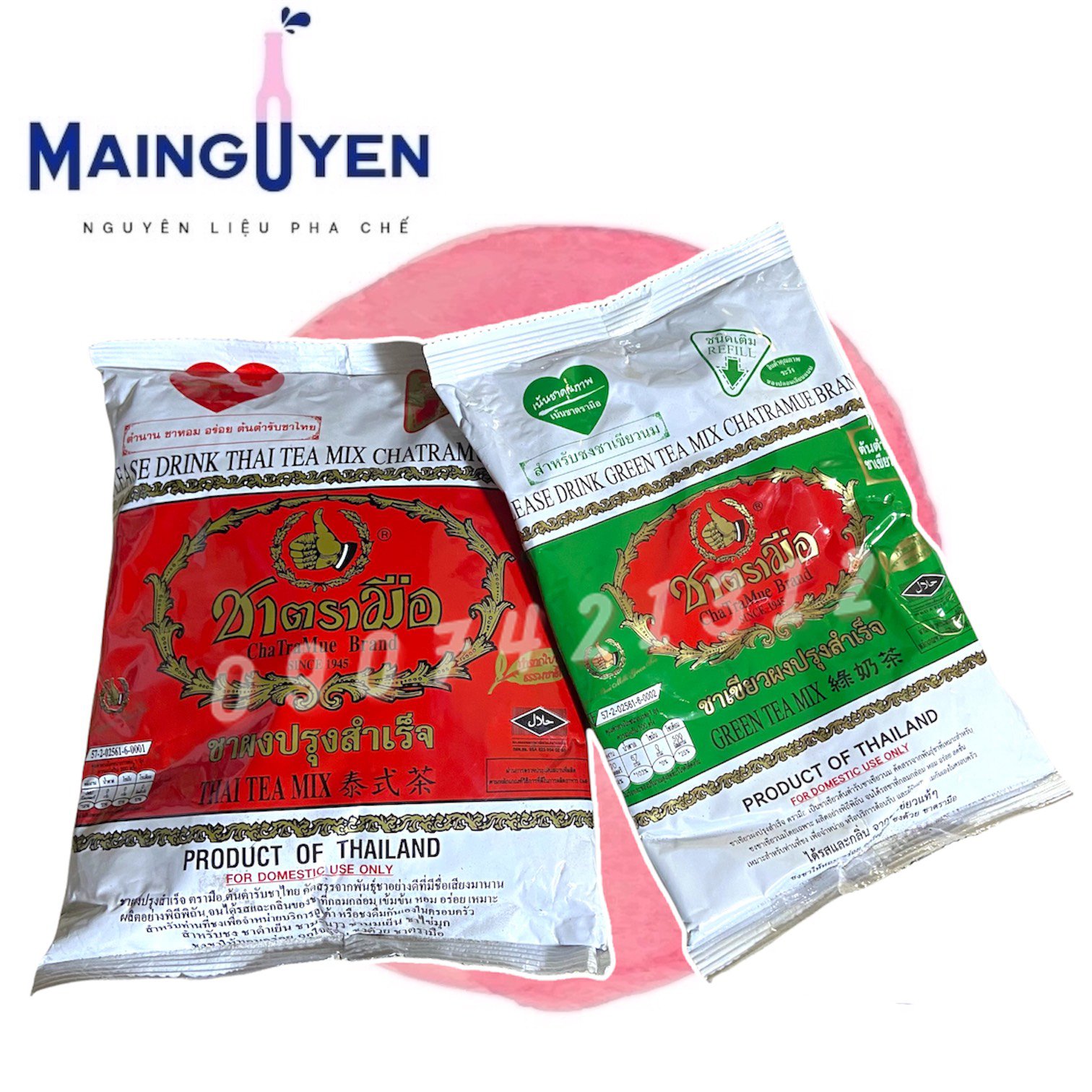 Trà thái xanh xuất xứ thái lan gói 200g chuyên dùng cho pha chế trà sữa chuyên dùng trong pha chế trà sữa_nguyên liệu pha chế mai nguyên