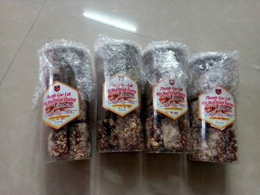 THANH GẠO LỨC MIX HẠT DINH DƯỠNG NHÀ LÀM VỚI 45% HẠT CÁC LOẠI HŨ 250GR