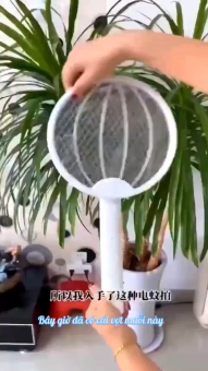 Vợt diệt muỗi thông minh gấp gọn, vợt muỗi thông minh kiêm đèn bắt muỗi 2 trong 1 điện 3000V, vợt bắt muỗi điện quang sạc tích điện, vợt điện bắt muỗi tự động, máy bắt muỗi