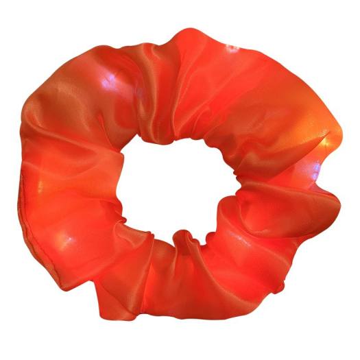 (HOT)Dây Buộc Tóc Scrunchies Phát Sáng kiểu Hàn Quốc Siêu Cute Bằng VảiCó Đèn Led Phát Sáng Trong Đêm Siêu Đẹp Dây Thun Co Giãn