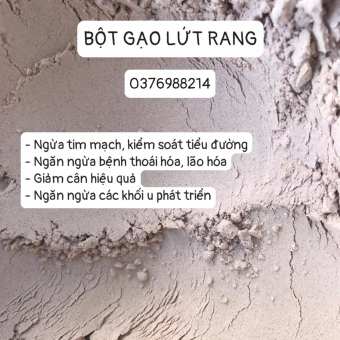 Bột gạo lứt huyết rồng rang nguyên chất uống giảm cân