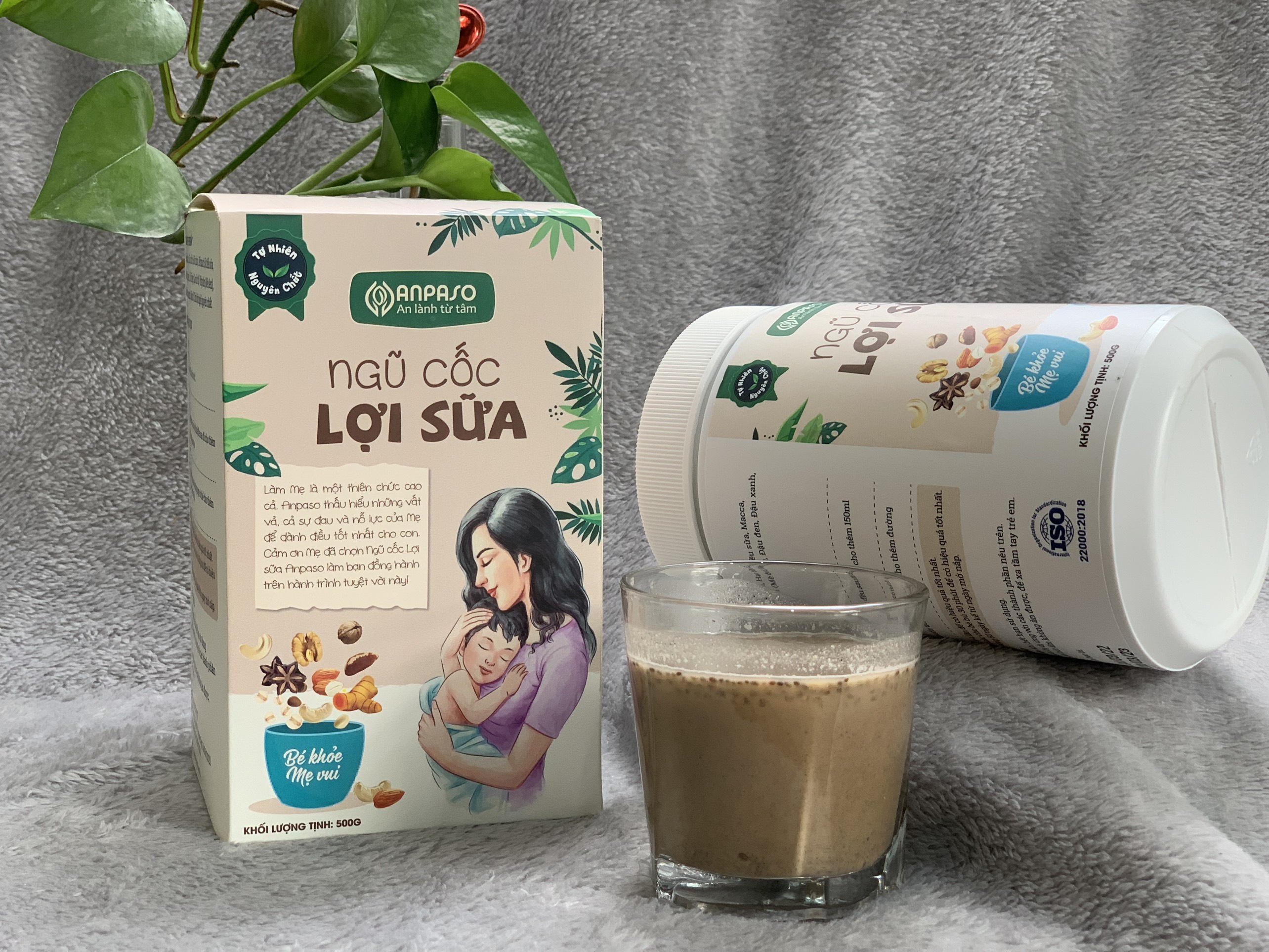 ngũ cốc lợi sữa anpaso cho mẹ bầu bổ sung dinh dưỡng, lợi sữa 2