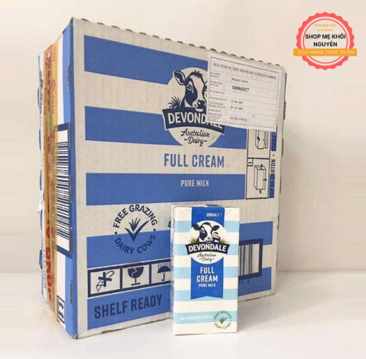 Thùng 24 Sữa Úc Tươi Nguyên Kem DEVONDALE 200ML - Sữa Nhập ÚC- GIÁ SỈ 1/2024