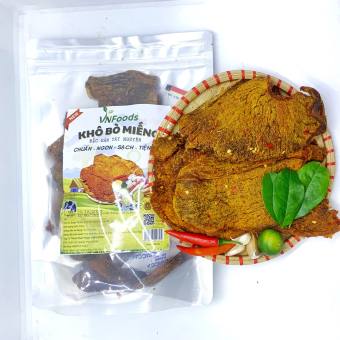 Khô Bò Miếng Tây Nguyên 500Gr Xuất Khẩu 100% Thịt Bò Tươi Đặc Sản Tây Nguyên VNFoods
