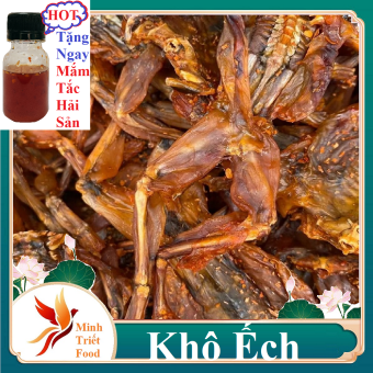 1KG Khô Ếch Đồng Thiên Nhiên Thịt Nhiều Đùi To Vị Xã Ớt Thơm Ngon Đặc Biệt Không Cay-( Tặng Kèm Mắm Tắc Chua Cay Hải Sản) ĐẶC SẢN MINH TRIẾT