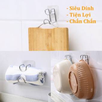 Móc Dán Tường Treo Thau Chậu/ Đồ Dùng Nhà Bếp H187