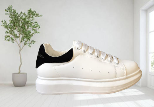 Giày CMC Quin Nam Nữ gót nhung đen dây lụa chất liệu da mềm đi êm