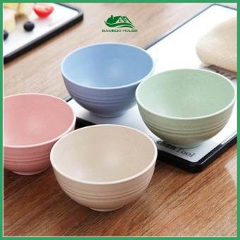 Bộ 4 chén ăn cơm nhựa lúa mạch, bát nhỏ đựng thức ăn đẹp