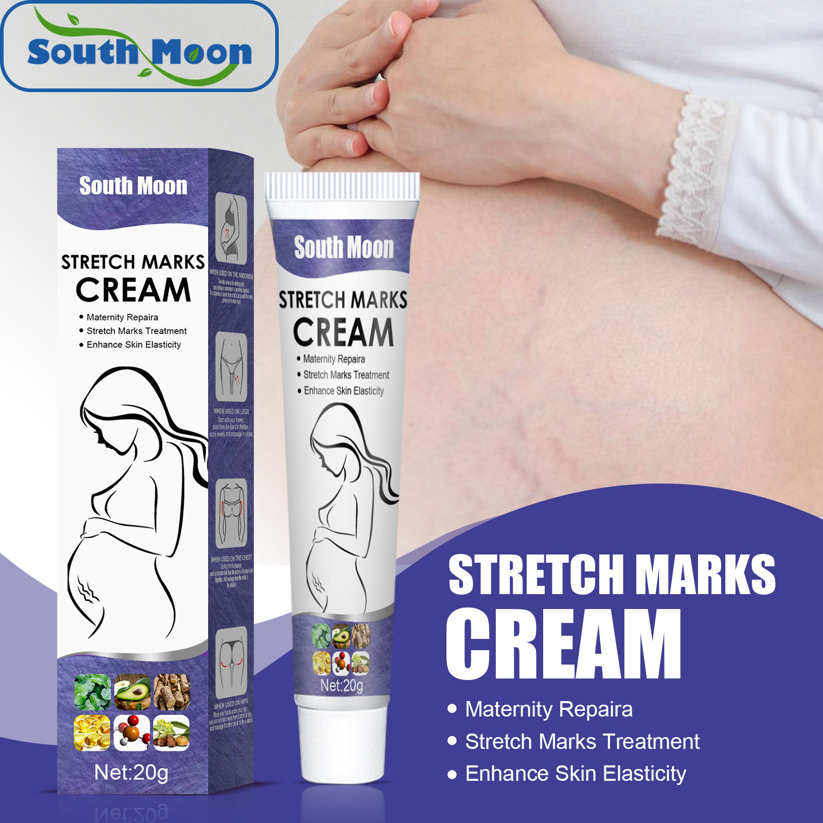 South moon kem trị rạn da kem dưỡng da toàn thân kem trị rạn da loại bỏ sẹo kem trị béo phì sau sinh mạnh mẽ