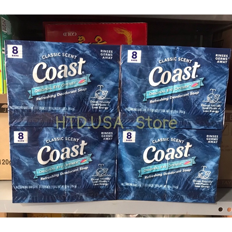 Thùng 6 lốc xà bông cục coast mỹ