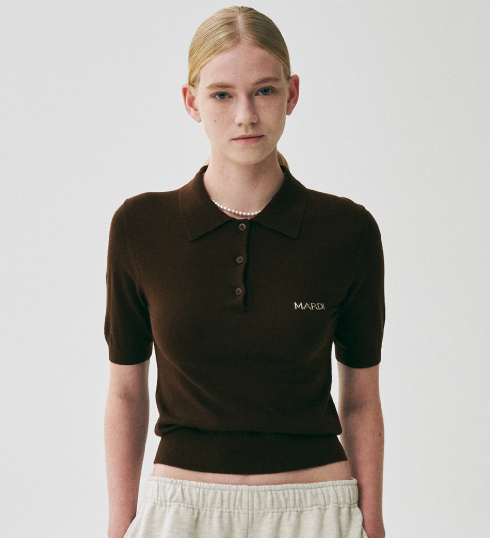 CHEMISE SLIM EN TRICOT MARDI MERCREDI PIQUET (Nouveauté 2025)