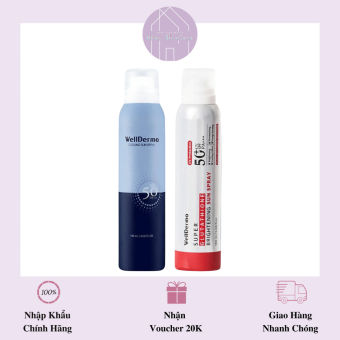 WELLDERMA Super Glutathione Brightening Sun Spray - Xịt Chống Nắng Toàn Thân 180ml