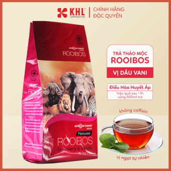 Trà thảo mộc Rooibos Nam Phi 100gr ( 40 túi lọc) - Hương dâu vani ( Rooibos tea Strawberry & Vanilla)