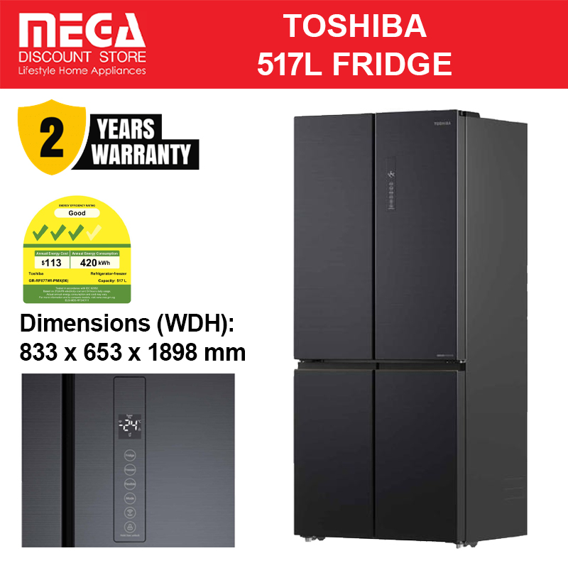 PANASONIC NR-XC541CUHS 503L 4-DOOR FRIDGE (3 TICKS) | Lazada Singapore