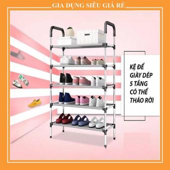 Kệ Để Giày Dép Inox 5 Tầng Hàn Quốc Đa Năng Cao Cấp.