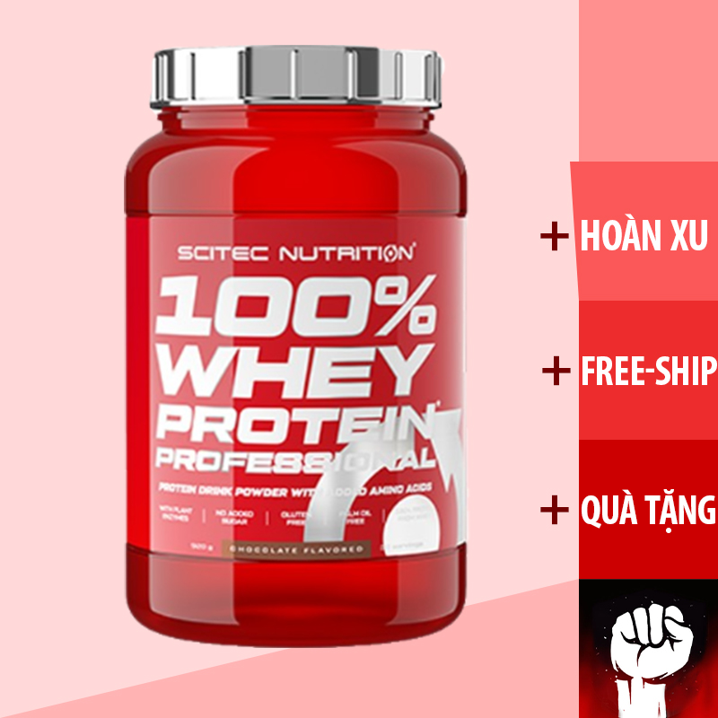Whey | Whey Protein | Scitec 100% Whey Protein Professional - Sữa Tăng Cơ Không Tăng Mỡ 920g