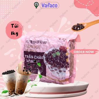Trân Châu Đen Đài Loan Cao Cấp (1kg) - Trân Châu Caramel Ngon Hơn Trường Lạc Wonderful