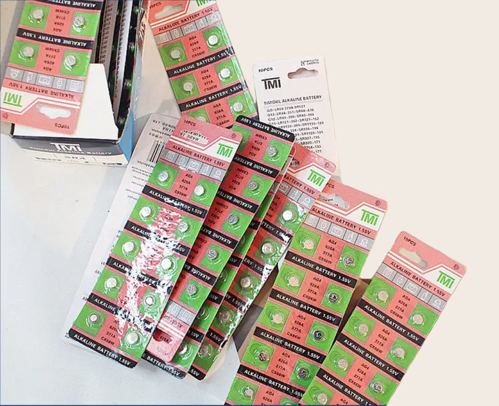Vỉ pin đồng hồ 10 viên, mã pin ag4 - 626 - 377a