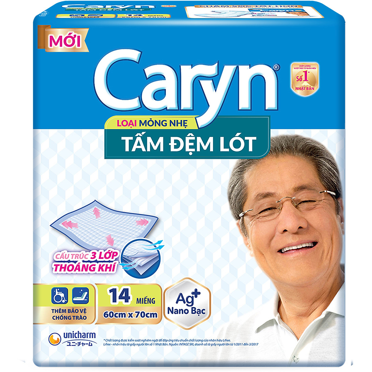 Tấm đệm lót siêu thấm - miếng lót sản dịch caryn cho mẹ sau sinh