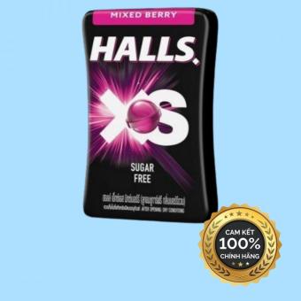 Combo 5 Hộp Kẹo Ngậm Halls Xs Qủa Mọng Không Đường Giúp Thơm Miệng,Gỉam Ho,Đau Họng