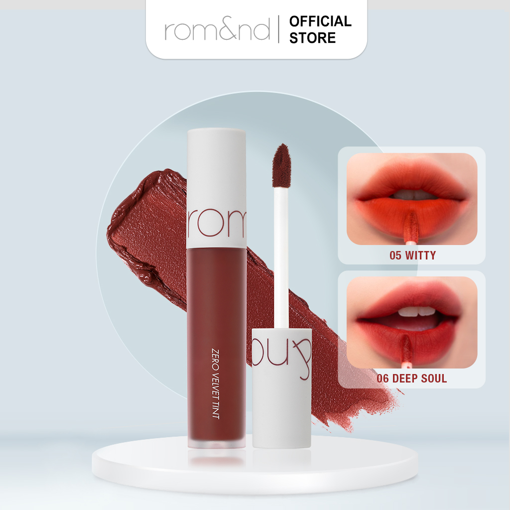 Son kem lì cực nhẹ môi Romand Zero Velvet Tint