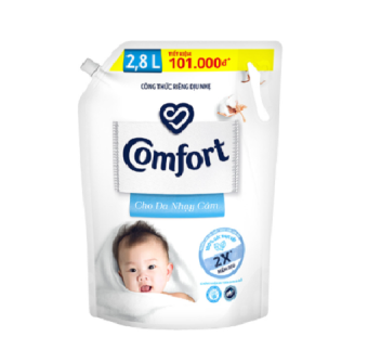 Nước xả vải Comfort Cho Da Nhạy Cảm Túi 2.8L