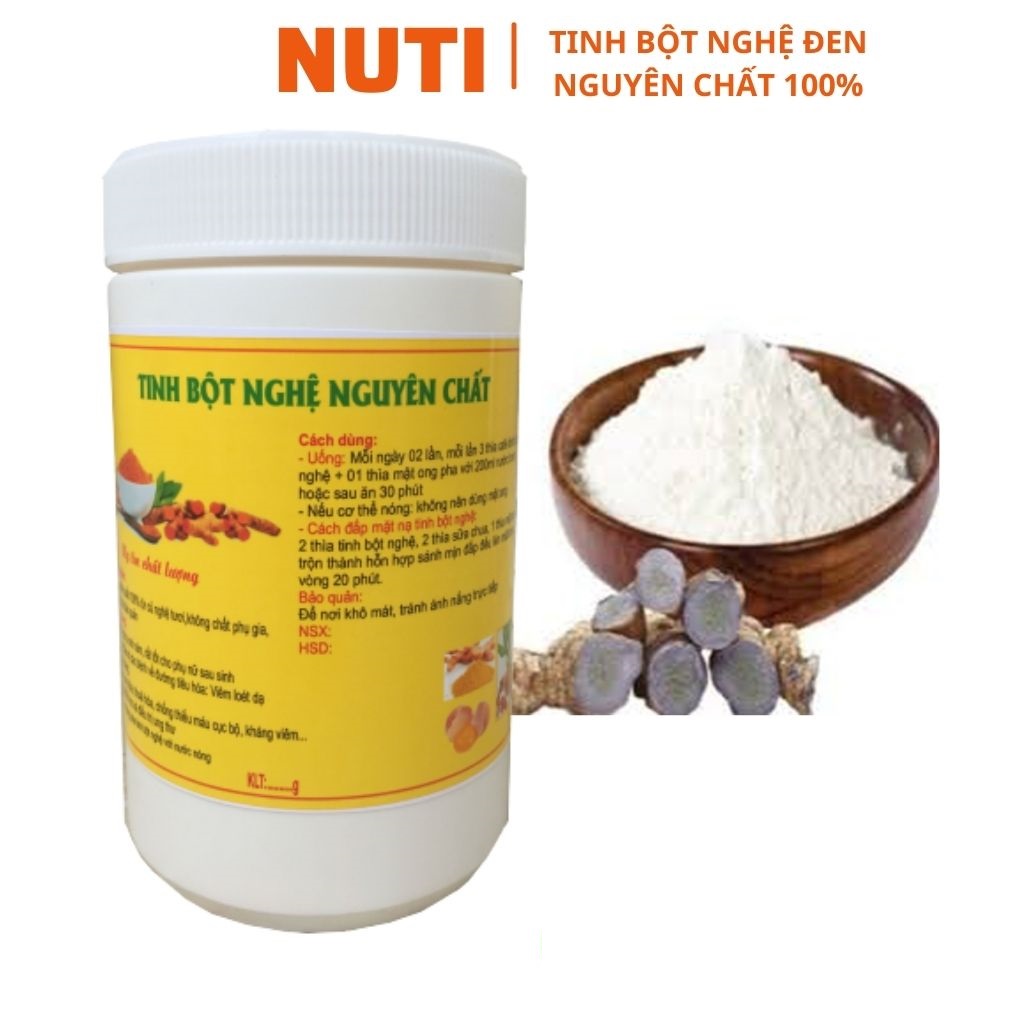 [FreeshipMAX] Tinh bột nghệ đen nguyên chất TAM-ĐẢO 500g, bột nghệ làm đẹp giảm mỡ bụng chữa đau dạ dày liền sẹo vết thâm hiệu quả