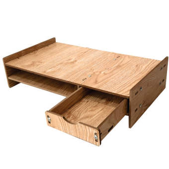 Kệ gỗ để màn hình máy tính KMT11/ Nâng màn hình lên đến 11.5cm/ giảm đau cổ/ giúp bàn làm việc gọn gàng