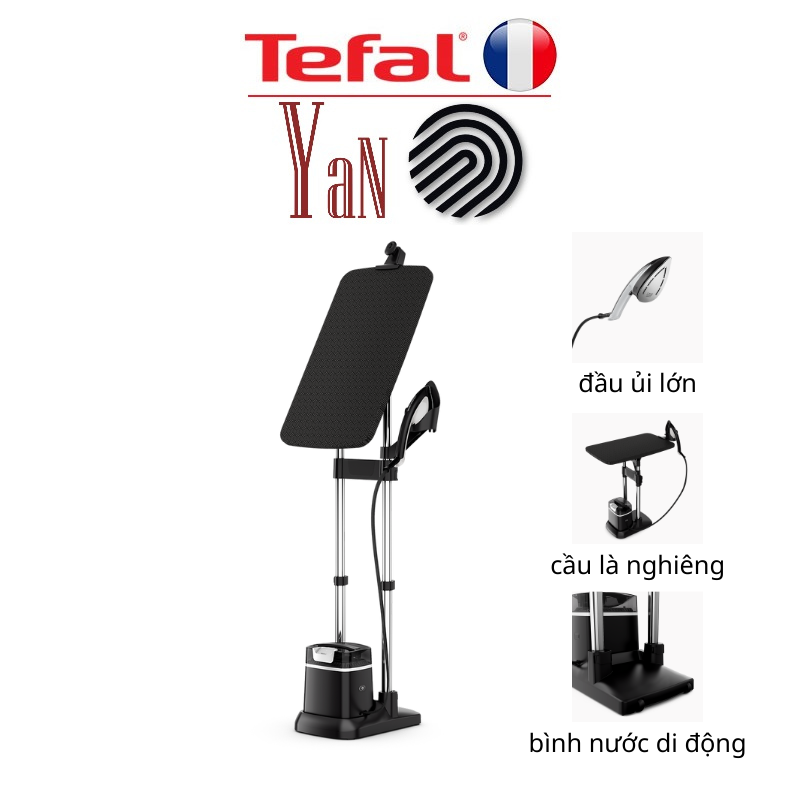 Bàn ủi hơi nước đứng tefal ixeo plus qt1510e0 2980w dung tích 1l - hàng chính hãng