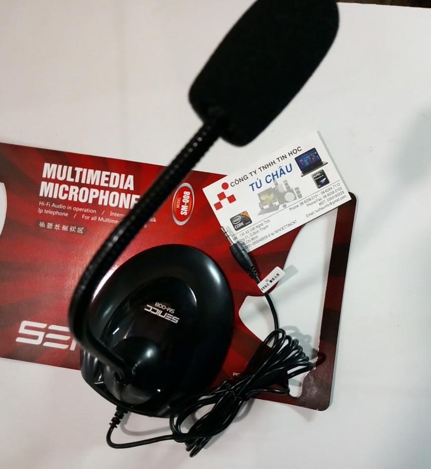 Míc nói chuyện microphone senic sm-008, chuẩn 3.5 mm