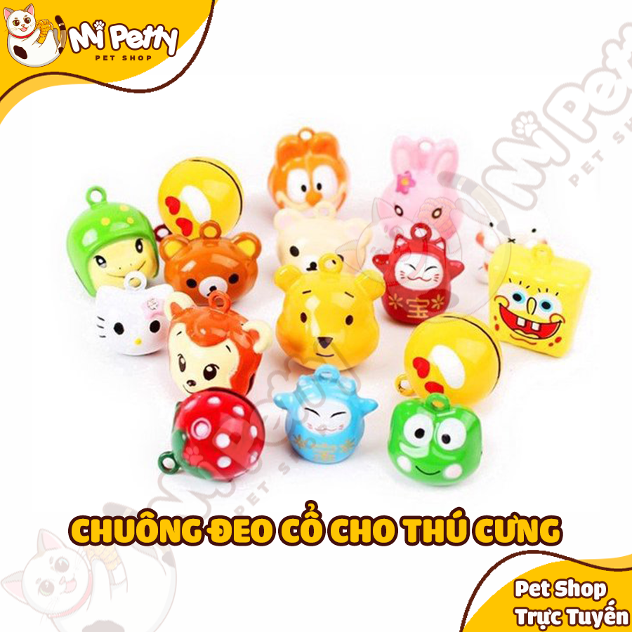 Chuông hình thú hoạt hình - Chuông đeo cổ cho chó mèo
