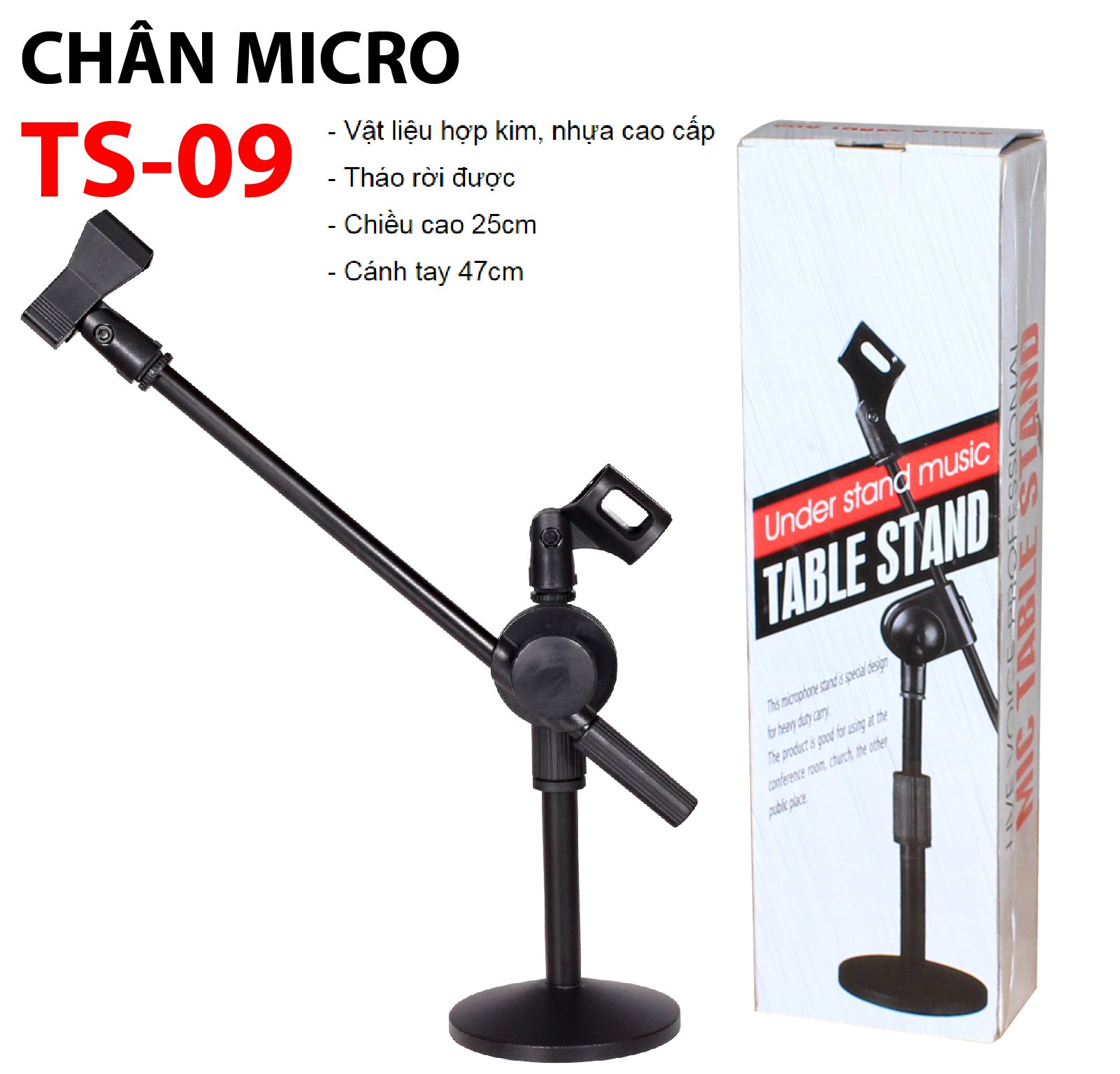 Chân đế micro để bàn ts-09
