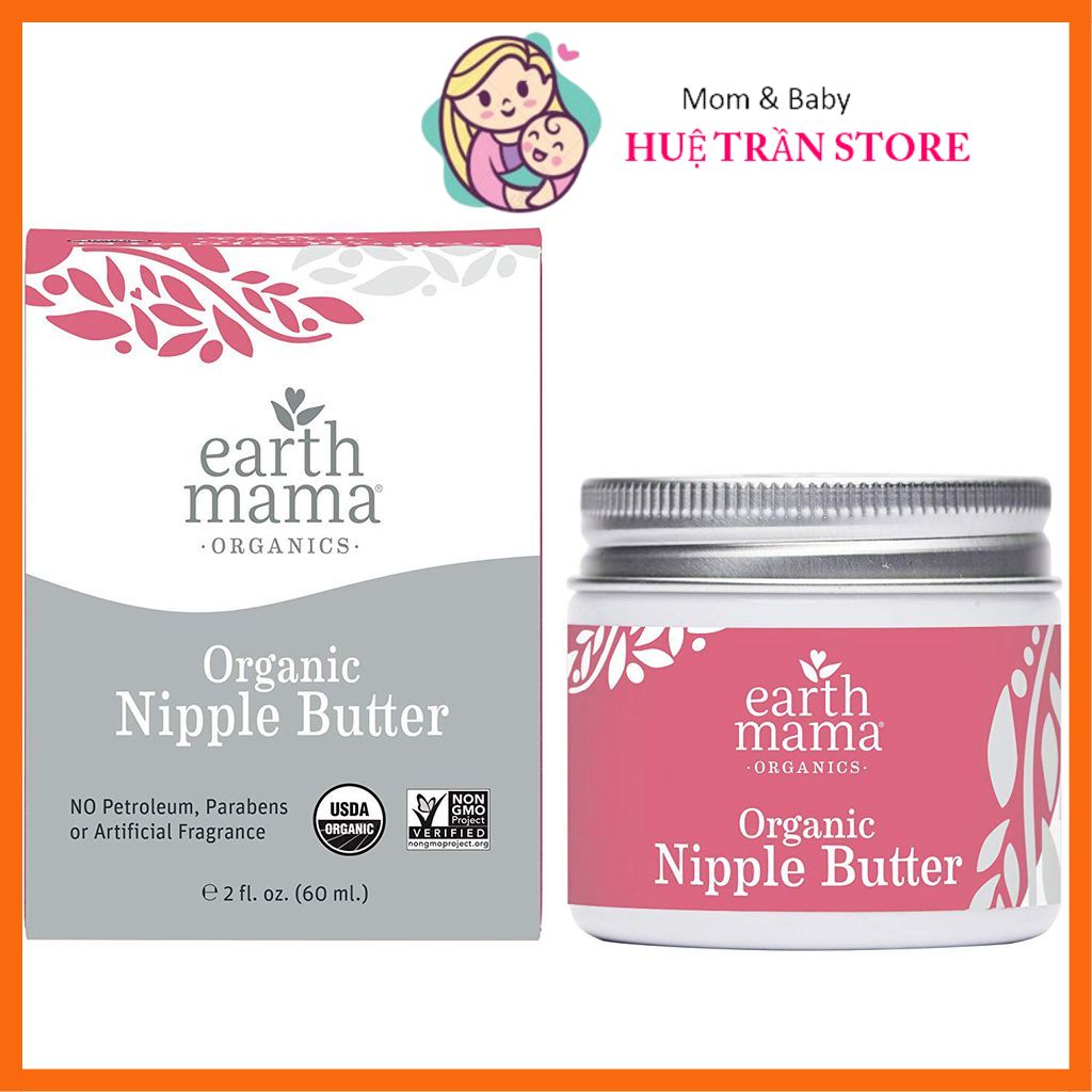 Kem bôi nứt đầu ti Earth Mama Organic Nipple Butter