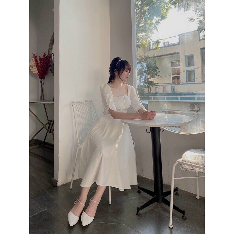 Đầm dự tiệc xếp li ngực
