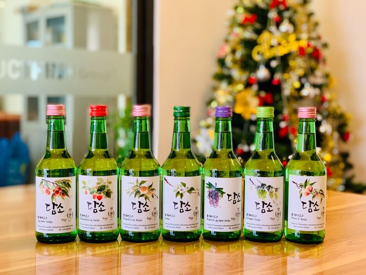 Soju vị trái cây Hàn Quốc Chai 360ml