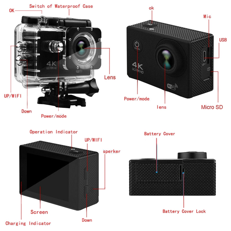 sj9000 wifi 4k 1080p ultra hd sports action camera dvr cam camcorder 6