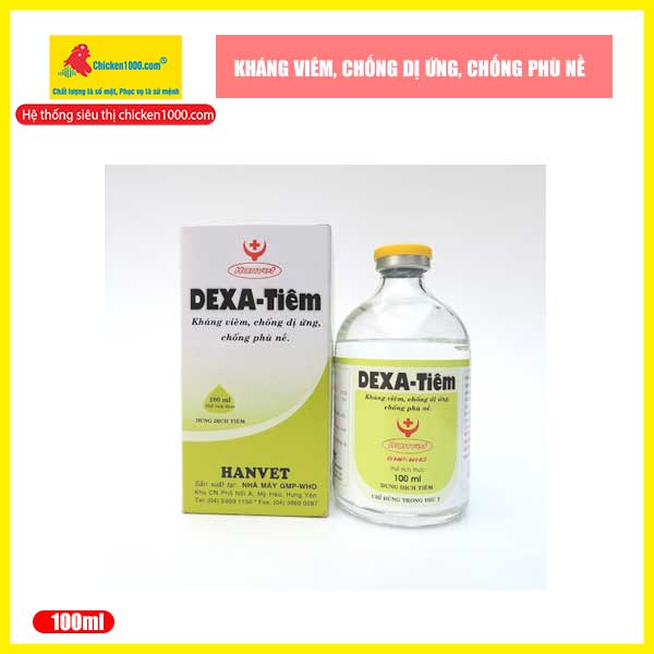 Thuốc thú y dexa tiêm hanvet hạ sốt, kháng viêm chai 100ml