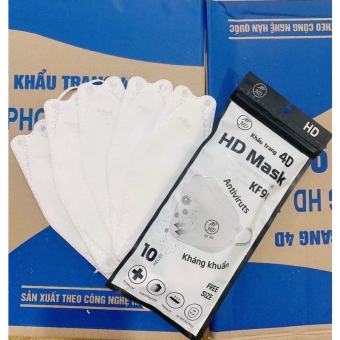 Khẩu trang KF94, 4 lớp An Phong HD Mask 4D (Bịch 10 cái)